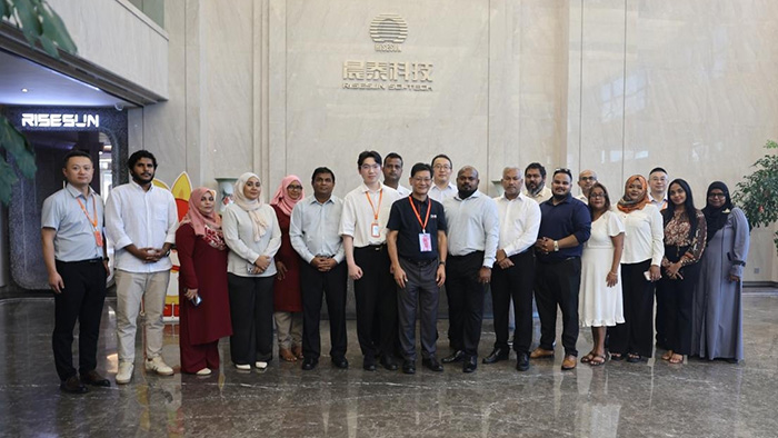 Seeking Common Development | Maldivian Ministerial Delegation Visits Risesun Technology  for Inspection and Exchange